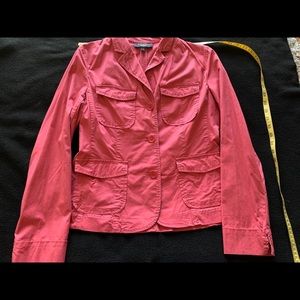 Talbots lightweight stretch peach blazer 8